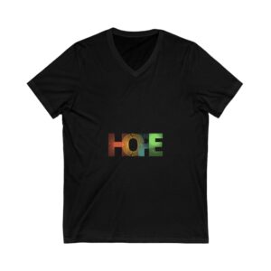 Unisex Jersey Short Sleeve V-Neck Tee