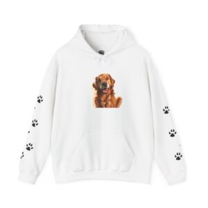 Paw Print Dog Lover Hoodie, Pet Sweatshirt, Animal Enthusiast Gift, Cozy Hooded Top, Dog Mom Apparel, Cute Pet Lover Clothing