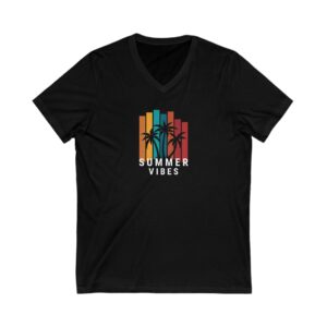 Unisex Jersey Short Sleeve V-Neck Tee