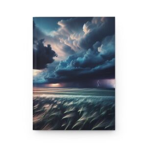 Stormy Sky Hardcover Journal, Artistic Notebook, Weather Lover Gift, Nature Journal, Thunderstorm Diary, Elegant Writing Journal