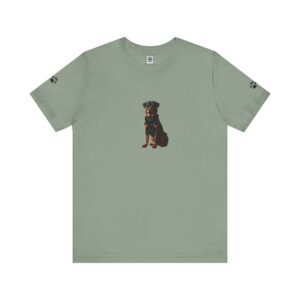 Rottweiler Love Unisex Tee, Dog Lover T-Shirt, Pet Owner Gift, Casual Wear, Animal Enthusiast Apparel