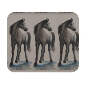 Horse-Themed Mouse Pad | Elegant Office Decor, Gift for Animal Lovers, Equestrian Accessories, Desk Decor