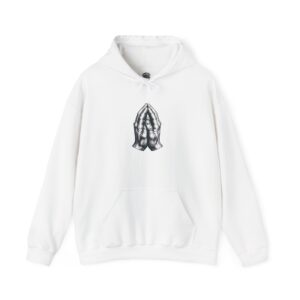 Praying Hands Hoodie | Unisex Sweatshirt for Faith, Spirituality, Inspiration, Gifts for Friends, Hooded Sweatshirt