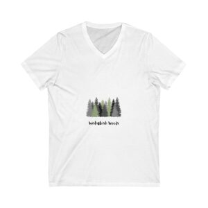 Nature-Inspired Unisex V-Neck Tee | Perfect for Outdoor Lovers, Gifts for Nature Enthusiasts, Casual Wear