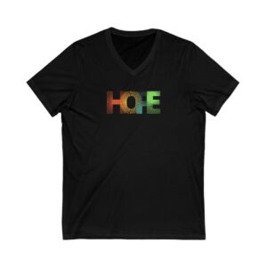 Unisex Jersey Short Sleeve V-Neck Tee