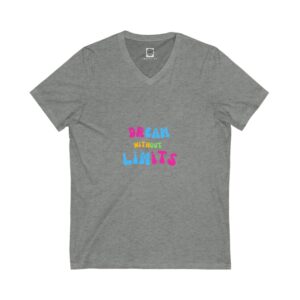Inspirational V-Neck Tee for Dreamers, Motivational Shirt, Casual Wear, Gift for Graduates, Unisex Graphic T-Shirt, Inspirational Quote Top