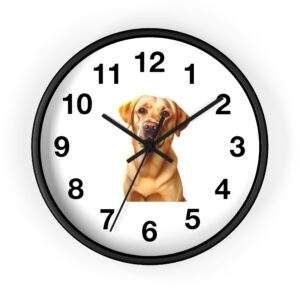Dog Lover's Wall Clock, Pet Decor, Labrador Wall Art, Home Addition, Gift for Dog Owners
