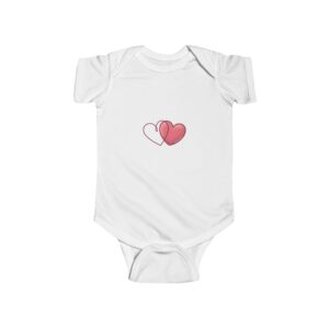 Infant Bodysuit — Cute Double Heart Baby Onesie (Valentine’s/Newborn Gift)